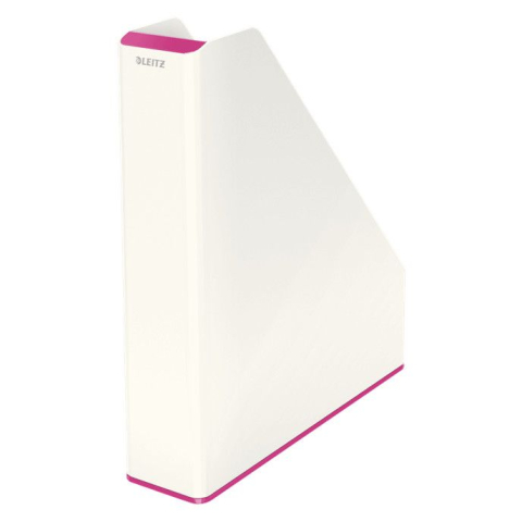 Birotică și Papetărie - Suport documente plastic roz metalizat/alb wow leitz