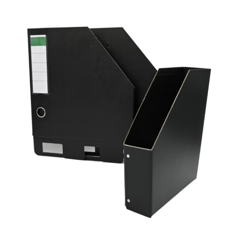 Articole pentru birou - Suport documente ROM, 7cm, vertical, carton, negru