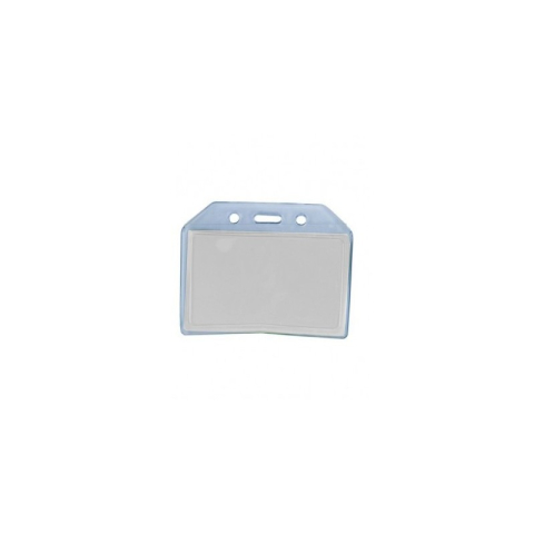 Articole pentru birou - Suport ecuson CNX T-014H, orizontal, siliconic, transparent