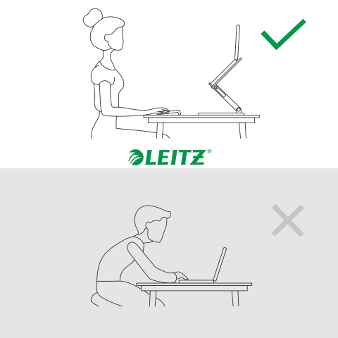 Suport ergonomic pentru laptop ajustabil alb leitz [3]
