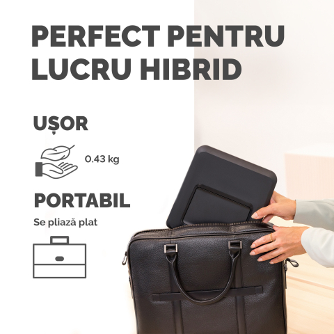 Suport ergonomic pentru laptop negru breyta [3]