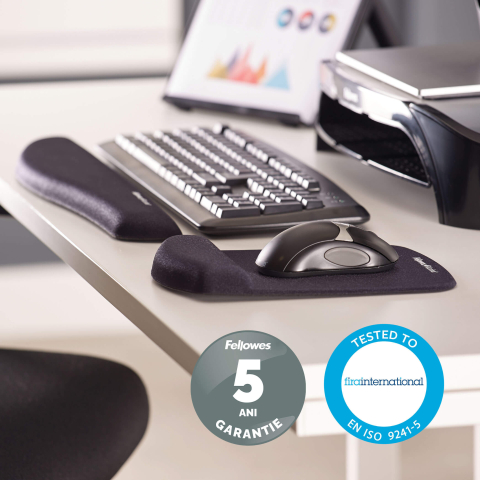 Suport incheieturi plushtouch negru fellowes [4]