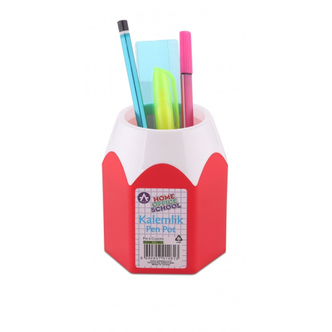 Articole pentru birou - Suport instrumente de scris Ark 1461, model creion, plastic, diverse culori