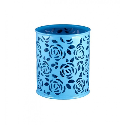 Alte accesorii de birou - Suport instrumente de scris Office Cover, model flori, metal, diverse culori