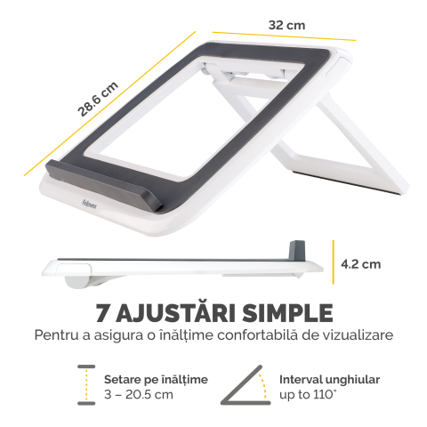 Suport laptop i-spire quick-list alb fellowes [3]
