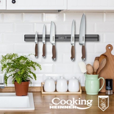 Suport magnetic pentru cutite, 49x3.7x1.7 cm, plastic,  chef line, cooking by heinner [2]