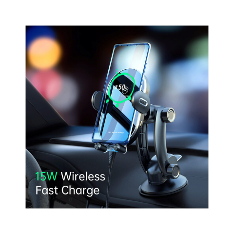 Suport Mcdodo Auto Space Series cu Wireless Charger 15W Black [4]