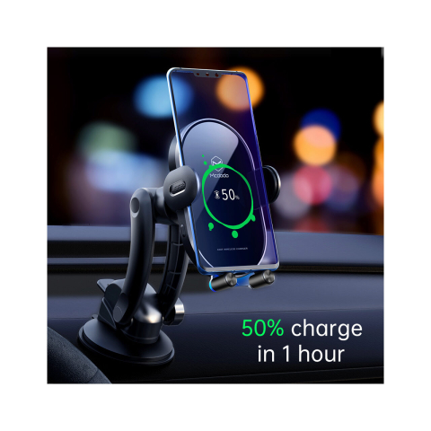 Suport Mcdodo Auto Space Series cu Wireless Charger 15W Black [5]