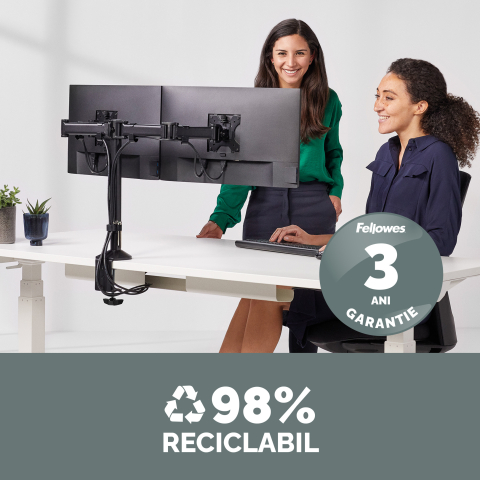 Suport monitor 2 brate reflex fellowes [4]