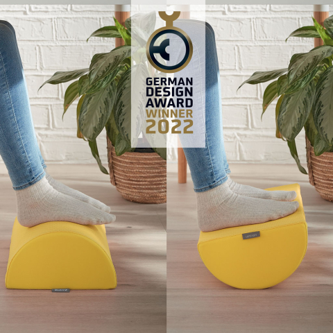 Suport pentru picioare galben chihlimbar cosy leitz [1]