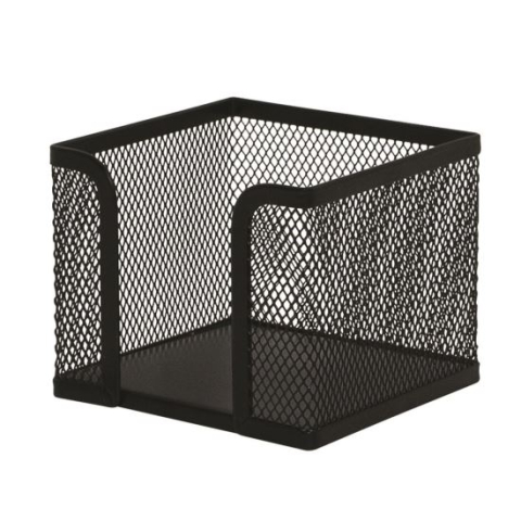 Articole pentru birou - Suport Q-CONNECT MESH pentru cub hartie din plasa metalica 95 x 80 x 95 mm negru *12/72