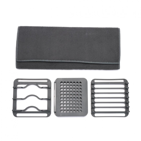 Scurgator vase - Suport scurgator de vase cu covoras 4 pcs