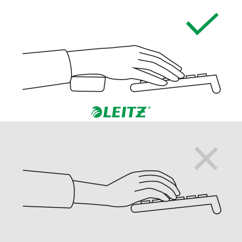 Suport tastatura gri carbune ergo leitz [3]
