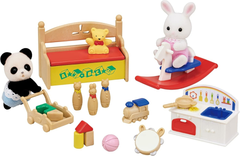 Jucării și Jocuri pentru copii - Sylvanian Families-Camera De Joaca Si 2 Figurine