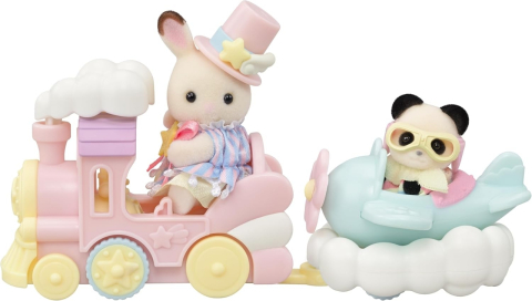 Jucării și Jocuri pentru copii - Sylvanian families-set parc distractie avion si trenulet
