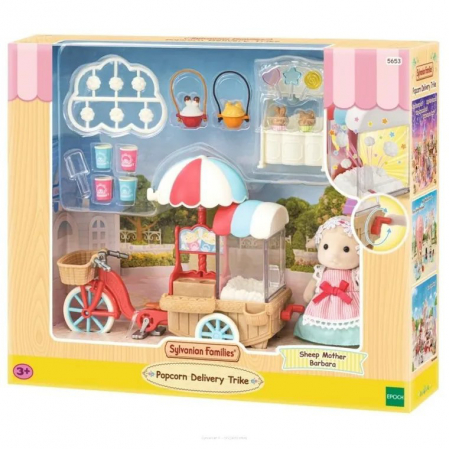 Sylvanian Families - Set Stand Tricicleta pentru Popcorn [6]