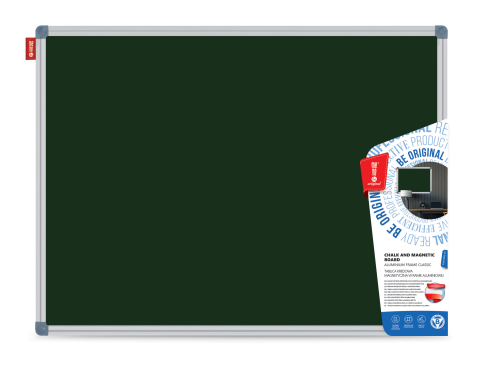 Tabla creta verde magnetica 120*240 cm rama aluminiu memo be