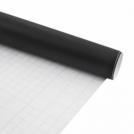Tabla de scris autocolanta pentru multiple suprafete, tip tapet, reutilizabila, creta inclusa, usor de lipit, 45 x 200 cm, negru [9]