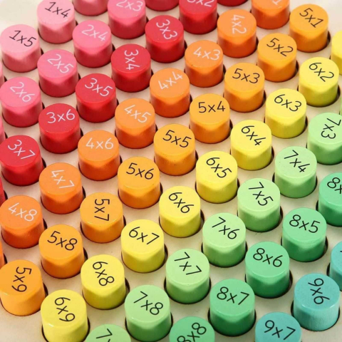 Tabla Inmultirii din Lemn 1-9 – Joc Educativ cu 81 Piese pentru Copii 7 Ani+ [7]