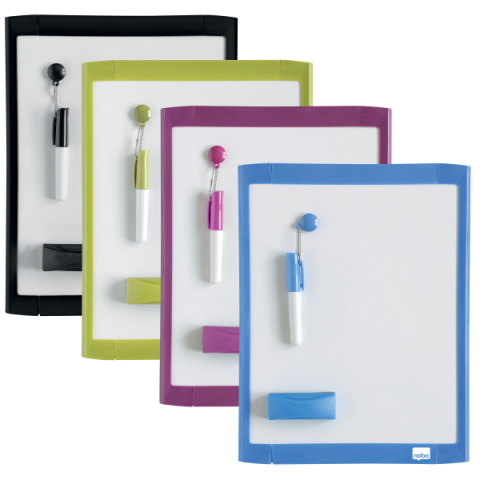 Tabla magnetica 21*28 cm + accesorii alba rama color nobo [1]