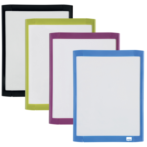 Organizare, arhivare, prezentare - Tabla magnetica 21*28 cm + accesorii alba rama color nobo