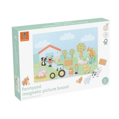 Birotică și Papetărie - Tabla magnetica cu figurine â€" Ferma, Orange Tree Toys Baiat, Fata, varsta 3 - 6 ani