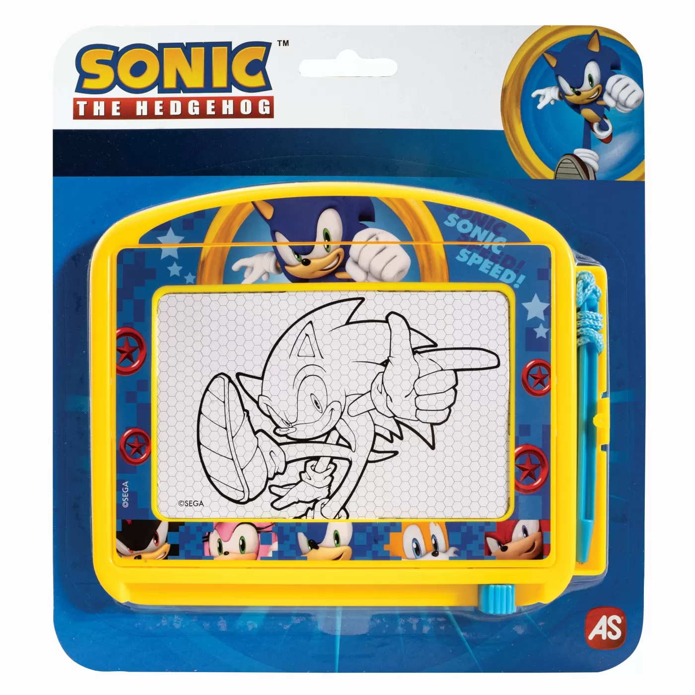 Rechizite Școlare - Tabla magnetica de desen sonic the hedgehog, varsta de la 3 ani la 12 ani