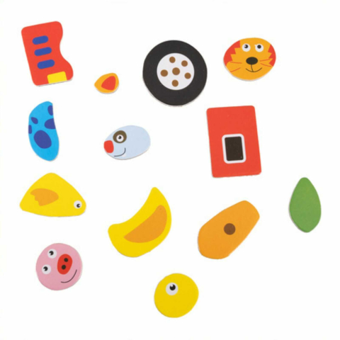 Tabla magnetica educativa cu puzzle animale, 108 piese, tabla dubla magnetica si creta, 3+ ani [6]