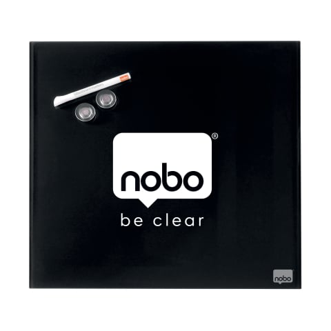 Tabla magnetica sticla 30*30 cm neagra+accesorii diamond nobo [3]