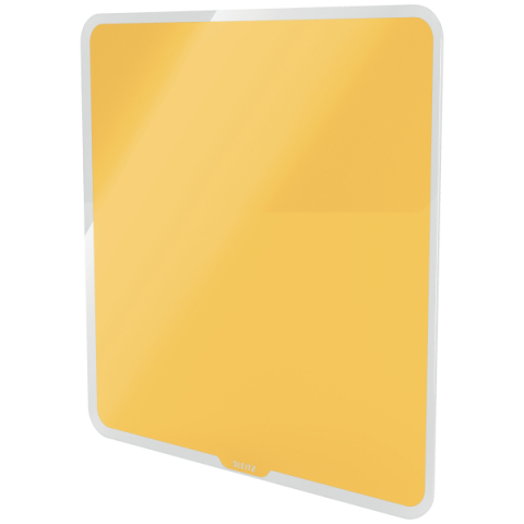 Tabla magnetica sticla 45 x 45 cm galben chihlimbar cosy leitz [2]