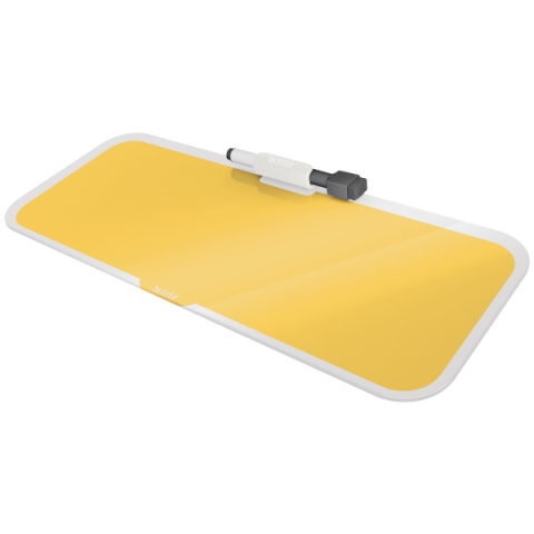 Organizare, arhivare, prezentare - Tabla sticla cu trepied pentru birou galben chihlimbar cosy leitz