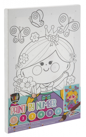 Art & Craft si Artizanat - Tablou pictez pe numere - Printesa