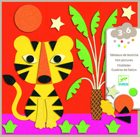 Art & Craft si Artizanat - Tablouri cu fetru, activitate de tip colaj, Natura, Djeco, varsta 3 - 6, 6 - 9 ani, Baiat, Fata