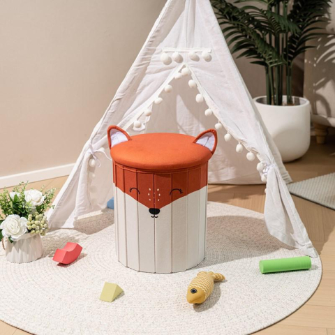 Camera copilului - Taburet figurina ptr copii vulpe