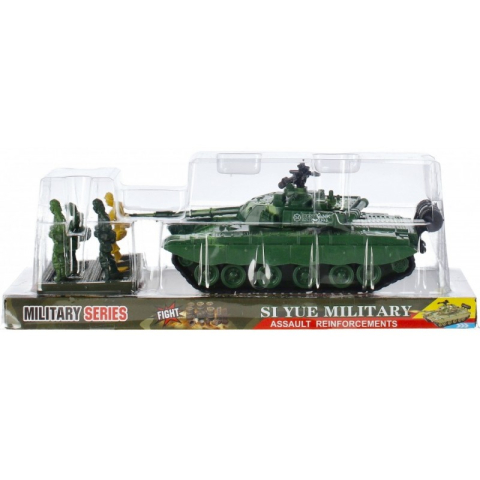 Jucării și Jocuri pentru copii - Tanc militar cu 4 soldati MegaCreative 458282, plastic, verde, 3+ ani
