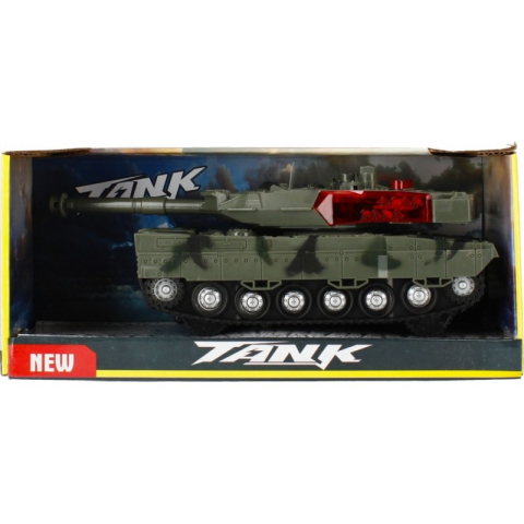 Jucării și Jocuri pentru copii - Tanc militar cu sunete si lumini MegaCreative 498695, 23cm, plastic, verde, 3+ ani