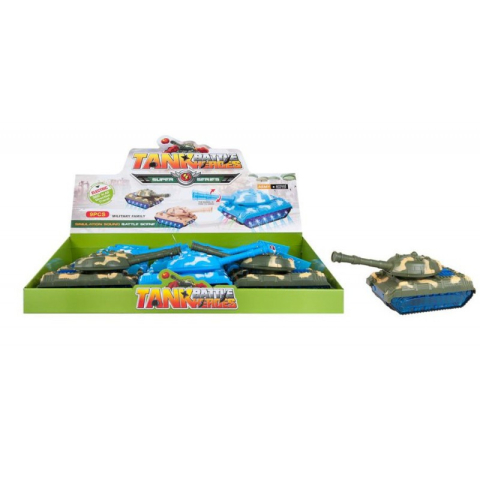Jucării și Jocuri pentru copii - Tanc militar MegaCreative 458277, 24cm, plastic, diverse culori, 3+ ani