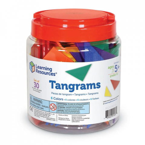 Jucării și Jocuri pentru copii - Tangram in 6 culori