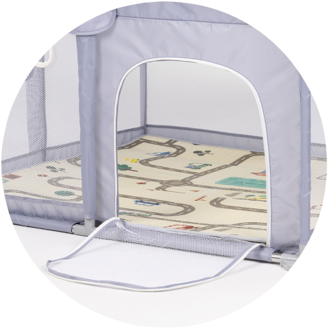 Tarc de joaca Chipolino Lotus 180x120 cm grey [2]