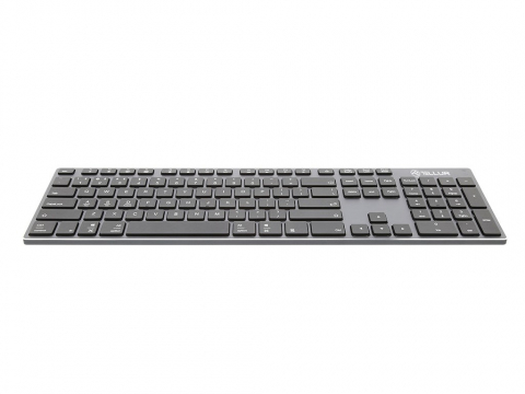 Tastaturi - Tastatură fără fir Tellur Shade, Bluetooth, US, Alu, Gri Negru