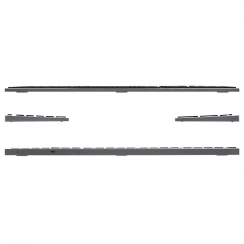 Tastatură fără fir Tellur Shade, Bluetooth, US, Alu, Gri Negru [6]