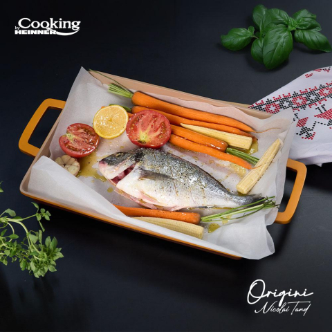 Tava gratar aluminiu turnat 36 x 26.4 x 4 cm, nicolai tand, origini, cooking by heinner [3]