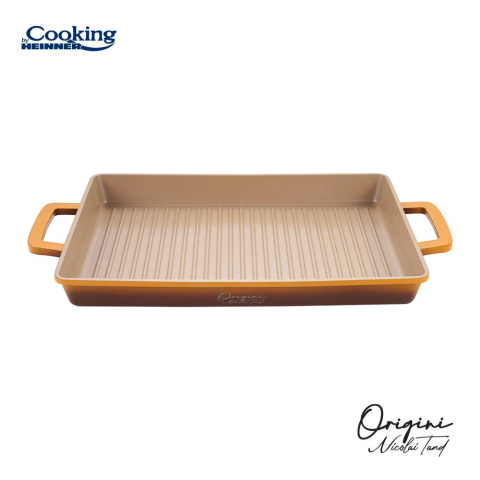 Tava gratar aluminiu turnat 36 x 26.4 x 4 cm, nicolai tand, origini, cooking by heinner [1]