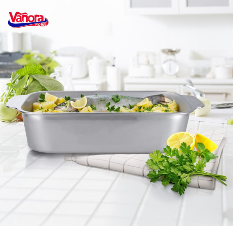 Tava inox 41x24.5x8.5 cm, lora, vanora home [2]