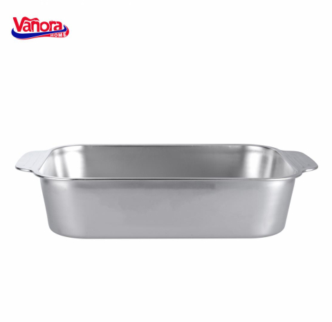 Tavi copt - Tava inox 41x24.5x8.5 cm, lora, vanora home