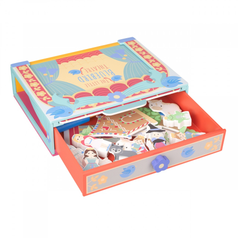 Teatru de masa din lemn, Orange Tree Toys, varsta 3 - 6 ani, Baiat, Fata [2]
