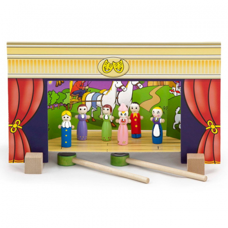 Teatru de papusi magnetic din lemn [3]