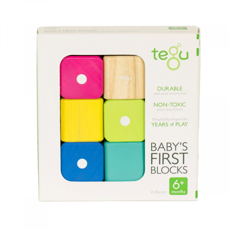 Tegu Baby 6, primele blocuri din lemn magnetic, 6 buc., 1-3 ani [3]