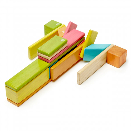 Jucării și Jocuri pentru copii - Tegu Tints, set 24 piese din lemn magnetic, 1-10