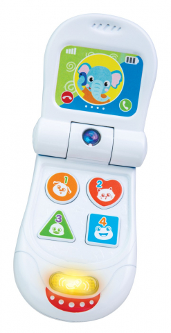 Telefon cu clapeta cu sunete pentru bebelusi, winfun, varsta de la 3 luni la 2 ani [3]